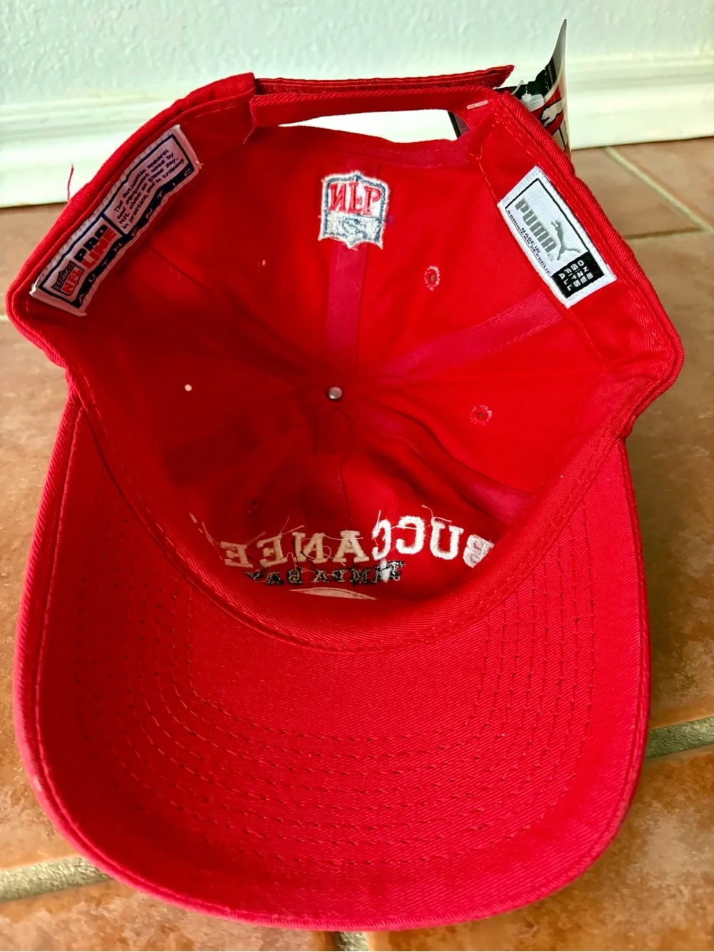 Puma Hat Tampa Bay Buccaneers Mens Red NFL Pro Line Adjustable Cap